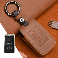 ของแท้หนัง Remote Key Case สำหรับ Range Rover Land Rover Sport Discovery 4สำหรับ Jaguar XE XF XJ F-PACE F-TYPE อุปกรณ์เสริม