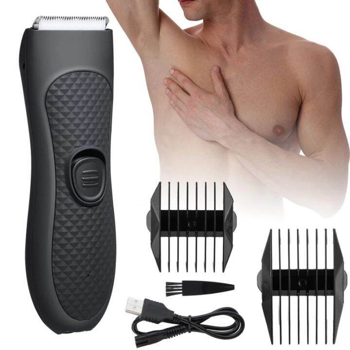 Men's Groin Hair Trimmer Balls Groomer Body Trimmer for Men Pubic Male