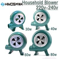 ✖✐ 220V 240V household blower Iron Barbecue blower Small centrifugal blower 30W 40W 60W 80W EU US Plug adapter Green for barbecue