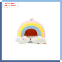 Rainbow Mini Nest Colorful Breathable Warm Cotton Sleeping House Hideout Cave For Rabbit Hamster