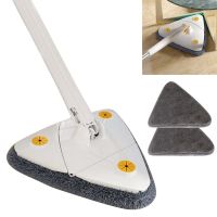 【TIMIN Home Tools】 2022 Self Wringing Triangle Extended Mop X Type Microfiber Floor Squeeze Free Hand Washing Lazy Tool Rotate Household Cleaning1