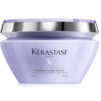 Kerastase Blond Absolu Masque Ultra-Violet  Anti-Brass Blonde Perfecting Purple Masque (Lightened, Highlighted Cool Blonde Hair) 200 ml