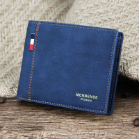 【 Cw】men S Wallet Money Bag Solid Color Leather Business Large Capacity Short R Tri-Fold Wallet Famous Vintage Male Wallets Purse