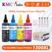 KMCYinks Refillable PGI1300 ink cartridge + 4*100ml Pigment ink PGI-1300 for Canon MAXIFY MB2030 MB2130 MB2730 MB2330 printer Ink Cartridges