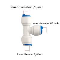 ระบบออสโมซิย้อนกลับตัวกรองน้ำ RO ตู้ปลา1/4 "ID หลอดทีชนิดท่อ PE 1ชิ้น