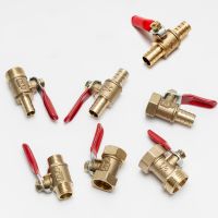 1/8" 1/4 3/8 1/2 Brass small ball valve Female/Male Thread Brass Valve Connector Joint Copper Pipe Fitting Coupler Adapter Valves