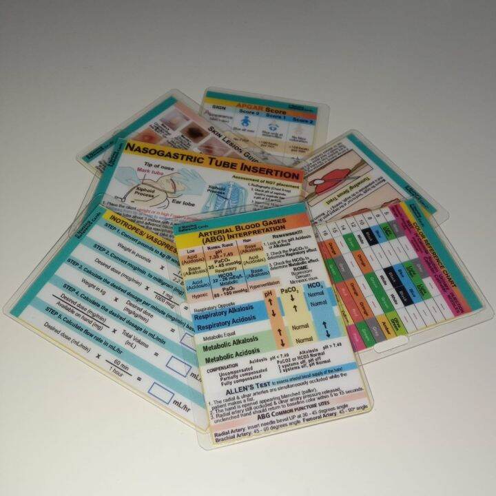 Laminated Nursing Reference Cards 3 Lazada PH