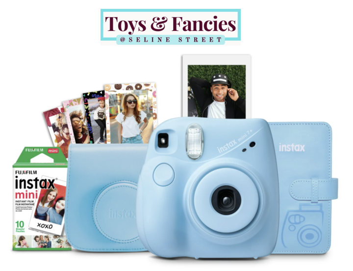 🇺🇸 Fujifilm INSTAX Mini 7+ Blue Bundle (Includes 10-Pack Film, Album ...