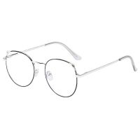 Anti-Blue Anti-Radiation Glasses Cat Eye Metal Frame Women Eyeglasses Fashion