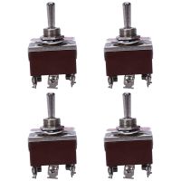 4X AC 250V/15A 125V/20A ON/OFF/ON 3 Position DPDT Momentary Toggle Switch