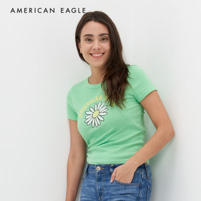 American Eagle Long Life Tiny Top เสื้อยืด ผู้หญิง (NWTS 037-8843-300)
