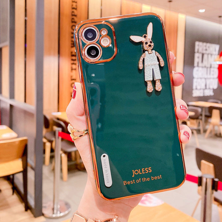 จัดส่งฟรี-ins-tiktok-colorful-6d-curve-plating-cute-rabbit-phone-case-for-vivo-y-1s-15s-11-21-91c-50-20-20s-12s-20i-12-76-15-17-19-30-31-33s-52-71-91-93-95-81-85-51-52-72-s1-pro-x70pro-v-23e-23-5-9-11