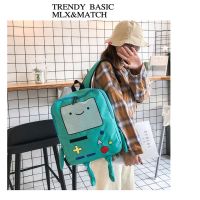 Popular Lovely Cartoon Canvas Backpack Adventure Time Finn Jake BMO Backpack