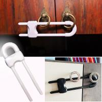 Multi-function Baby U-shape Plastic Security Latch Safety Lock For Toddler Kids Children Protector Wardrobe Door Drawers Knob