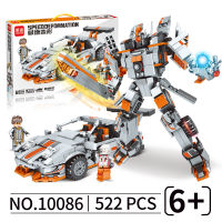 จัดส่งฟรีเข้ากันได้กับเลโก้ 8 รวม 1 Building Blocks กล่องของขวัญไดโนเสาร์ Mecha ประกอบของเล่นเพื่อการศึกษาพลาสติกชายจีน Building Blocks