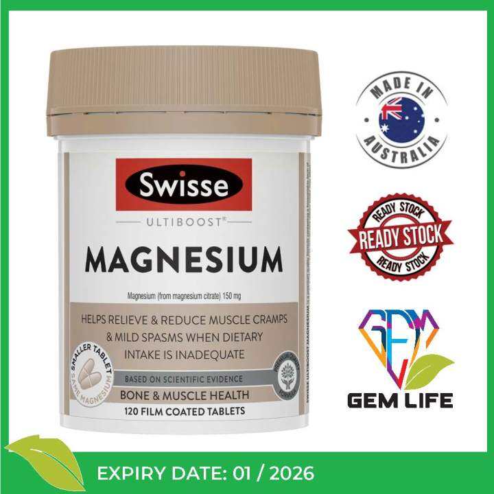 Swisse Ultiboost Magnesium 120 Tablets | Lazada