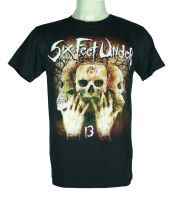 เสื้อวง SIX FEET UNDER เสื้อวินเทจ ผ้าร้อยแท้ ซิกส์ ฟีต อันเดอร์ ไซส์ยุโรป PTD923