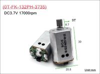 มอเตอร์132โมเดลเครื่องบิน2ชิ้น DC 3.7V 17000รอบต่อนาทีความเร็วสูงพร้อมเกียร์แผงวงจร0T-FK-132PH-3735กระแสสูง