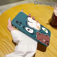 เคส Chenyyka สำหรับ Vivo V20 2020 V20 2021เคสการ์ตูนกระต่ายน่ารักลายหมีบางสวยงามเคสโทรศัพท์ดีไซน์ใหม่ปกป้องขอบสี่เหลี่ยมเคสนิ่มเคสปลอกซิลิโคนเคสกันกระแทก