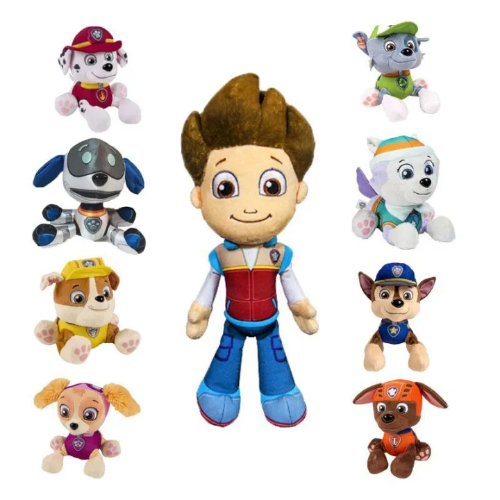 PAW Patrol Stuffed Toys Ryder Marshall Rubble Chase Rocky Zuma Skye