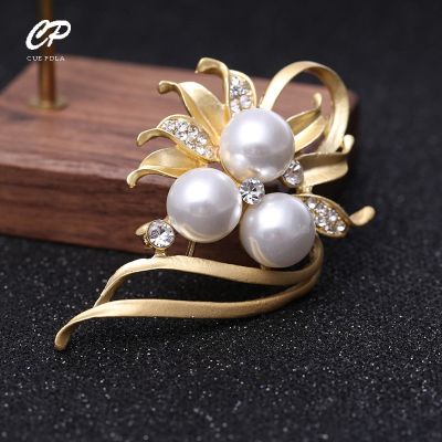 【YF】 Grade Matte Brooch Female Gold Color Branch Pin Jewelry Clothing Accessories