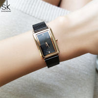 Shengke New Top Brand Luxury Women Watch Rectangle Dial Elegant Quartz Japanese Ladies Wristwatches Waterproof Gift Reloj Mujer