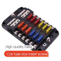 For Bmw Car Fuse Box,Car Auto Accessories 2A-35A 32V Automobile Negative Multi-Way Fuse LED Indicator Light For Passat Tesla