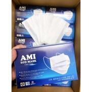 KHẨU TRANG Y TẾ KHÁNG KHUẨN AMI 4 LỚP - DẦY- ĐẸP - QUAI SỊN HỘP 50 CÁI