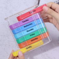 1 Group 28 Grids Pill Box Colorful Drawer One Week 7 Days  Plastic Organizer Medicine Case Container For Home Travel Medicine  First Aid Storage