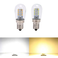 หลอดไฟไฟ LED E12ไฟแอลอีดีสว่างจ้า E12 220V โคมไฟกระจกเงาแสงสีขาวอบอุ่นบริสุทธิ์สำหรับเครื่องเย็บผ้าตู้เย็นเครื่องมือส่วนหนึ่งหลอดไฟ LED