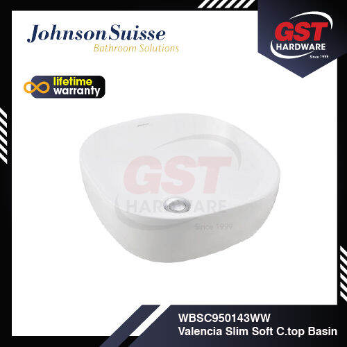 Johnson Suisse Valencia Slim Soft Countertop Basin Ceramic Basin Toilet