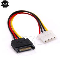 1pcs 15 Pin SATA Male to 4 Pin Molex Female IDE HDD Extension Power Hard Drive Cable Adapter high quality hot sale