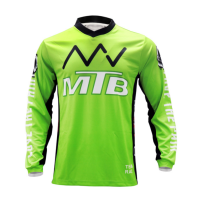 Motocrossการขี่จักรยานจักรยานMtbเสื้อยืดฤดูร้อนทีมแขนยาวสำหรับชาย