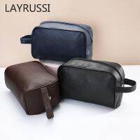 【ทุกวัน】 Layerssi หนัง PU กระเป๋าเครื่องสำอางแบบพกพาผู้หญิงกระเป๋าแต่งหน้าผู้ชายเดินทางอุปกรณ์อาบน้ำออแกไนเซอร์กระเป๋ากันน้ำหญิงกระเป๋ากระเป๋า