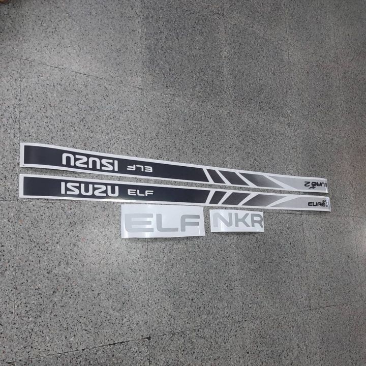 สติ๊กเกอร์แบบดั้งเดิม-สำหรับ-isuzu-euro2-elf-nkr-npr-nqr-sticker-ติดรถ-แต่งรถ-อีซูซุ-เส้นยาว