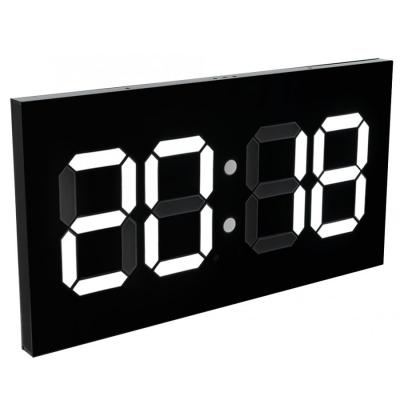 Electronic Wall Clock Digital Wall Clock Remote Control Electronic Clock Convex Body White Digital Home Decoration 100-240V