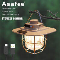 Asafee 300LM TM-LY02 Exquisite Super bright Camping light 4*5LED+ filament *4 Atmosphere light Built-in battery Type-C USB rotary switch IPX4 Waterproof