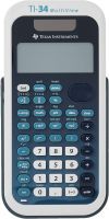 Texas Instruments TI-34 MultiView Scientific Calculator Blue, White Single Pack