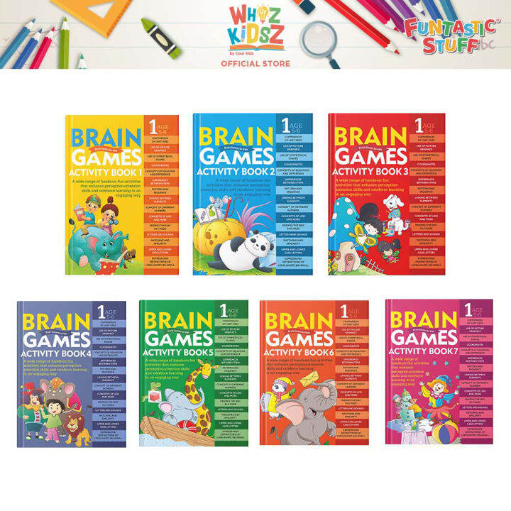 Whiz kidsz brain games activity book level 1 books for kids lazada ph