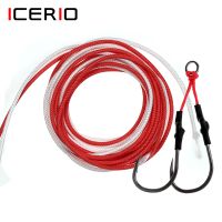 ICERIO 5m 16 Strands UHMWPE Fiber PE Braided Fishing Line Assist Jig Hook Leader Connecting Rope Lures Accessories