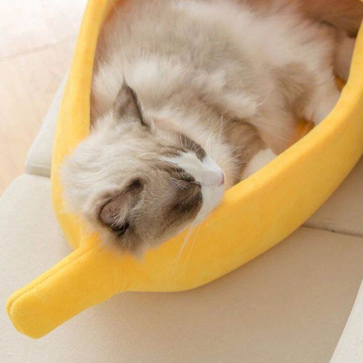 ที่นอนกล้วย-สำหรับสัตว์เลี้ยง-size-m-xl-ที่นอนหมา-ที่นอนแมว-ที่นอนสัตว์เลี้ยง-banana-pet-bed
