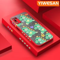 YIWESAN เคสสำหรับ Infinix ขายดี10 Play เคส X688C 11 Play การ์ตูนไดโนเสาร์น่ารักลายฝ้ากรอบซิลิโคนเคสโทรศัพท์โปร่งใสกันกระแทกแบบบางฝาหลังป้องกันเลนส์กล้องปกอ่อน