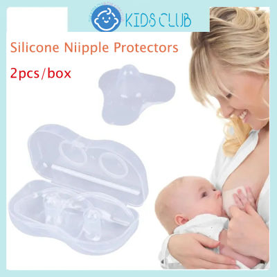 READY STOCK  (1Box=2pcs) Silicon Nipple Shield Natural Fit, Nipple Cover Breast Shield Breastfeeding Newborn Nipple Protector