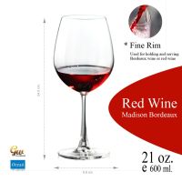 โปรดี แก้วไวน์ แก้วไวน์แดง แก้วโอเชี่ยน Red Wine Glass แก้วไวน์แดง by Ocean Glass 1015A21 Madison Bordeaux ราคาถูก แก้ว แก้วน้ำ ครัว แก้วเก็บความเย็น