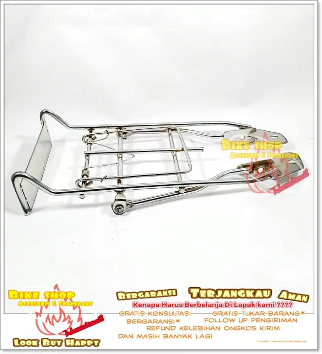 Rak Bagasi Behel Belakang Yamaha V V Chrome Pnp Lazada Indonesia