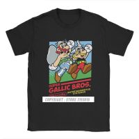 ราคาต่ำสุด!!เสื้อยืด ผ้าฝ้าย พิมพ์ลาย Super Gallic Bros Asterix And Obelix สไตล์วินเทจ สําหรับผู้ชายS-3XL  AFGS