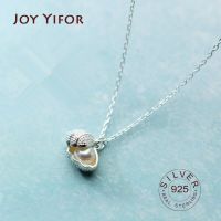 ✟☏ 925 sterling silver Creative Shell Silver Plated Jewelry Temperament Pearl Full Of Crystal Clavicle Chain Pendant Necklaces