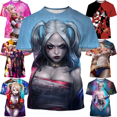 2023 New Harley Quinn 3d Printed Mens Summer T-shirt Unisex