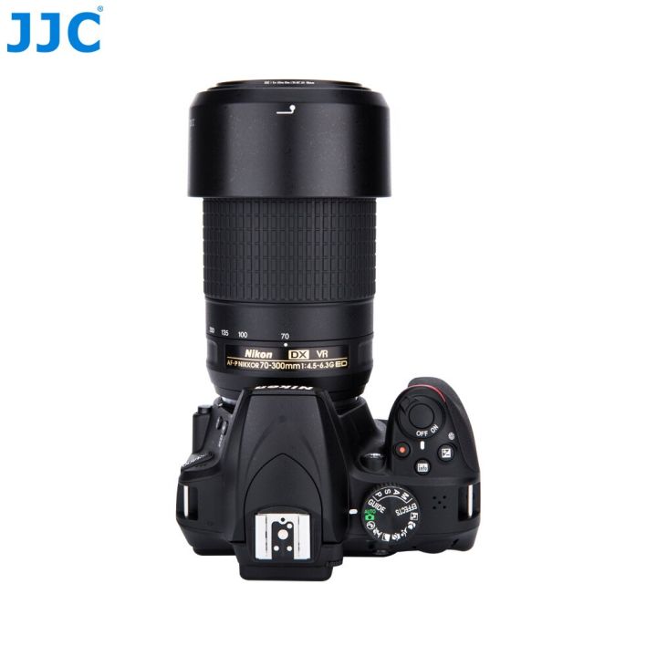 กล้อง-jjc-ฮูดสำหรับ-nikon-af-p-dx-nikkor-70-300mm-f-4-5-6-3g-ed-vrv-af-p-dx-nikkor-70-300mm-f-4-5-6-3g-ed-แทนที่-hb-77