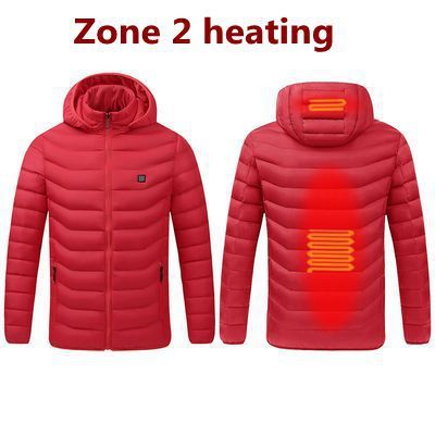 [COD]249 แผ่นทำความร้อนเสื้อผ้าฝ้ายทำความร้อนอัจฉริยะสำหรับฤดูหนาว USB แจ็คเก็ตผ้าฝ้ายผู้ชายแบบชาร์จไฟได้ในสต็อก